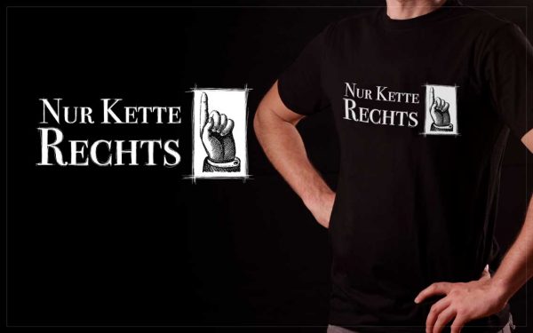 Shirt "Nur Kette rechts" von arthurkopf