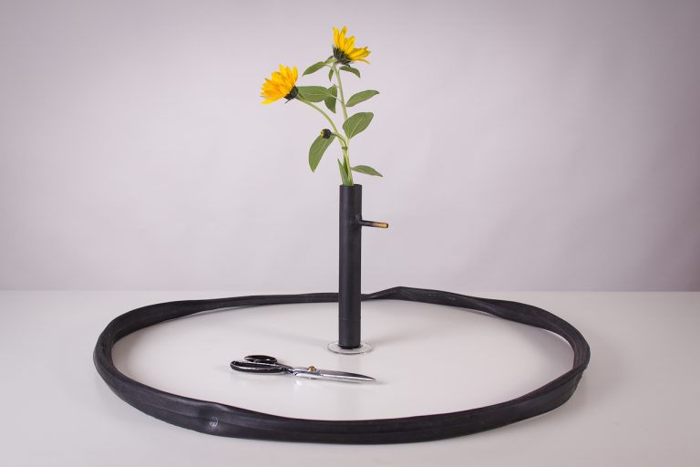 Do it yourself Vase fahrradschlauch
