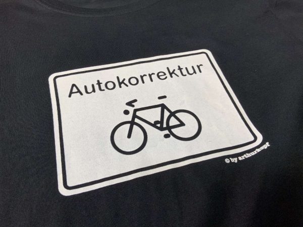 Autokorrektur Fahrradshirt arthurkopf siebdruck