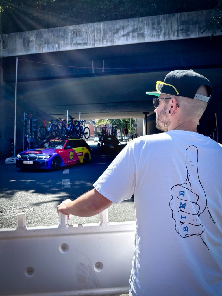 t shirt mit fahrradmotivdruck Daumen hoch fürs Bike