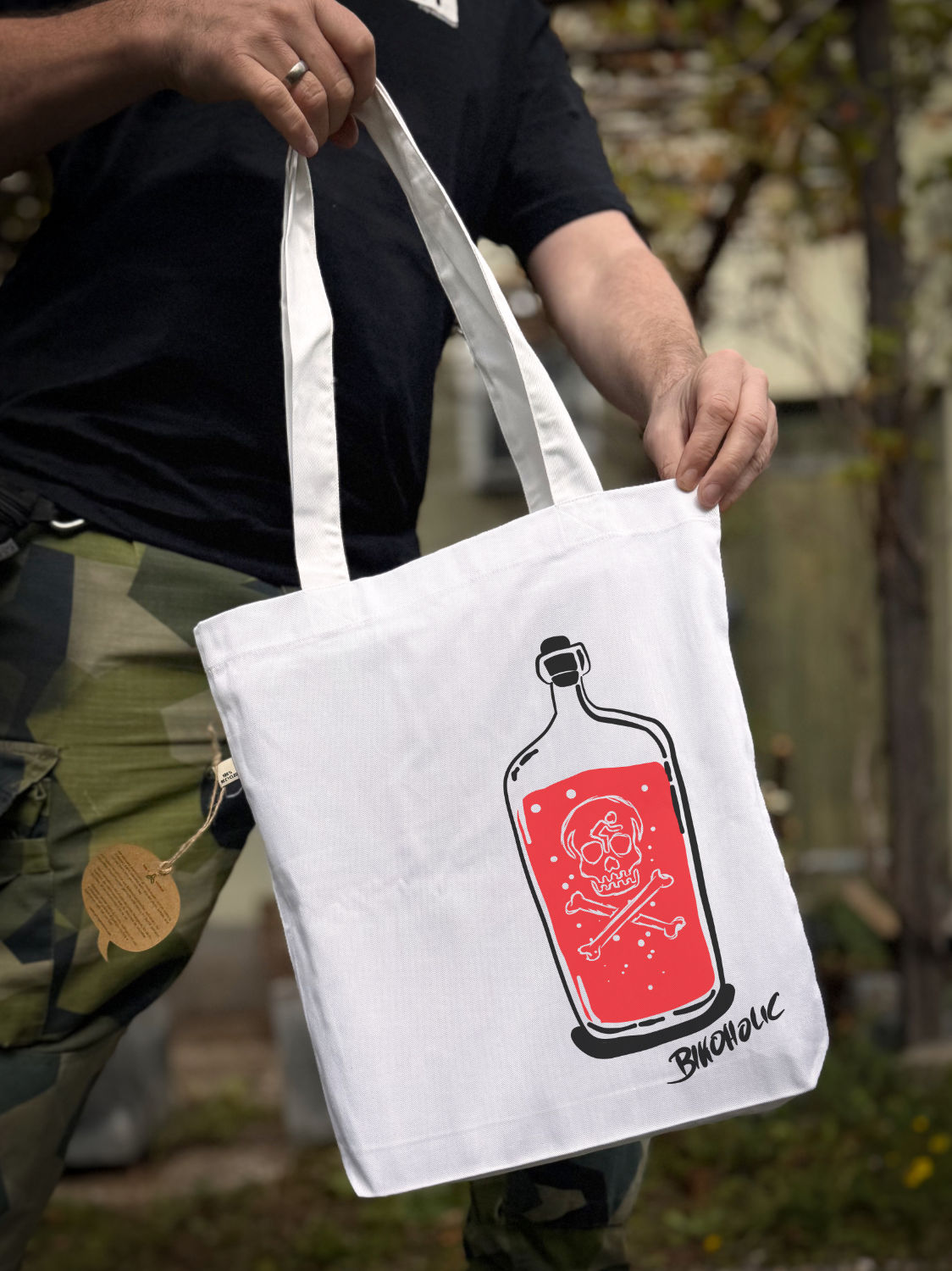 Stoffbeutel mit Pro Fahrrad Aufdruck